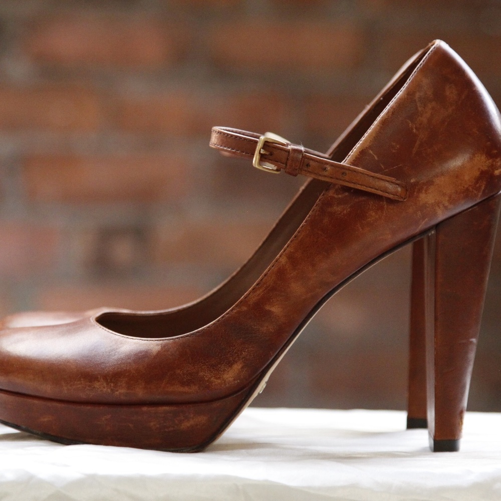 Cole Haan Platform Leather Pumps